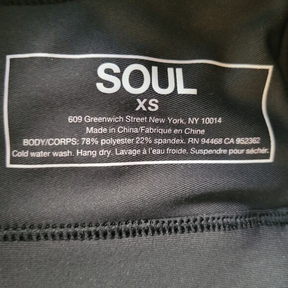 Soul Cycle Lace up Sports Bra Black XS - Picture 6 of 8